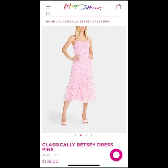 Betsey Johnson Heart Dress 🩷 - Picture 8 of 17